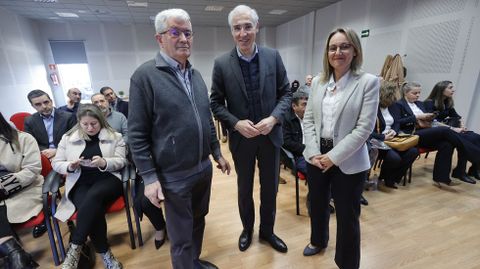El conselleiro de Economía, Francisco Conde, en un encuentro empresarial en As Pontes