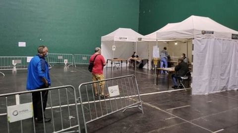 Votación en el ayuntamiento de Ordicia, (Guipuzcoa)