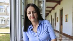 La cientfica lucense Sonia Villapol agradece al IES Pedregal de Irimia de Meira que hayan nombrado un aula en su honor