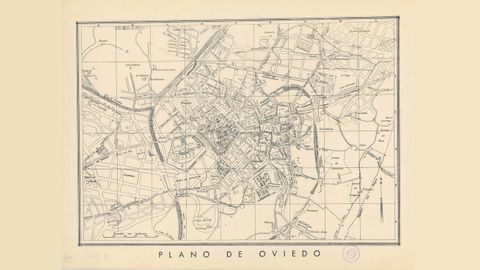 Mapa de Oviedo, 1930 