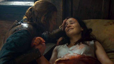 Ned, con Lyanna en su lecho de muerte