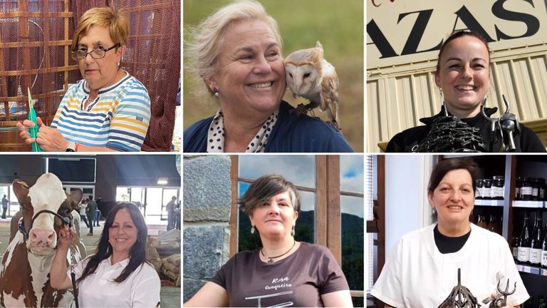 Las seis premiadas con la distinción Mujer Rural de Asturias que otorga la Red Asturiana de Desarrollo Rural (Reader)