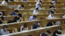 Estudiantes en una prueba de la ABAU en la Universidade da Corua el 6 de junio