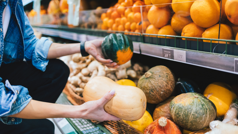 La calabaza es una de las hortalizas que destaca en la temporada de frutas y verduras del oto�o.