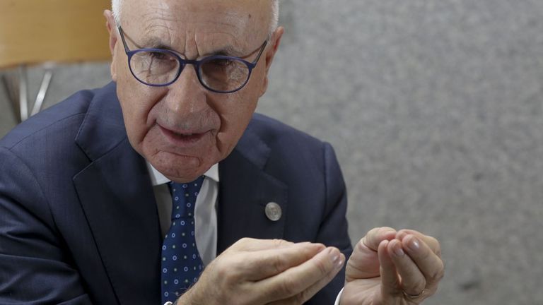 Josep Antoni Duran i Lleida, este viernes en A Coruña, donde recibió el título de procurador de honor