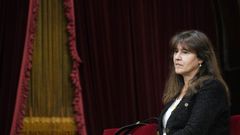 Laura Borrs, en el Parlamento de Catalua.
