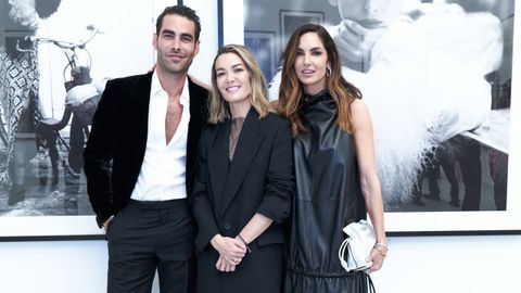 Jon Kortajarena, Marta Ortega y Eugenia Silva en la fiesta de inauguracin de la exposicin dedicada a Steven Meisel en A Corua

