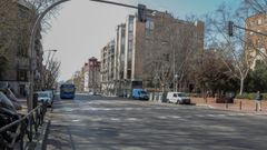 Calles completamente vacas en Madrid tras decretarse el estado de alarma
