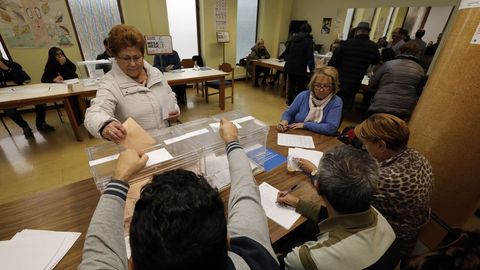Jornada electoral en Burela