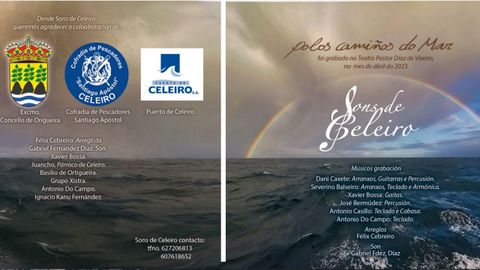 A carátula do disco foi deseñada por Dani Caxete sobre unha fotografía tomada en alta mar polo mariñeiro celeirense Kanu Fernández