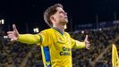 Estanis Pedrola celebra un gol con Las Palmas