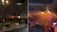 As� comenz� el fuego en la estaci�n de esqu� de Suiza