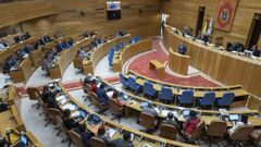 Imagen de archivo de una sesin plenaria en el Parlamento de Galicia