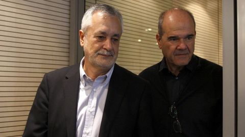 Jos Antonio Grin y Manuel Chaves, en una imagen de archivo.