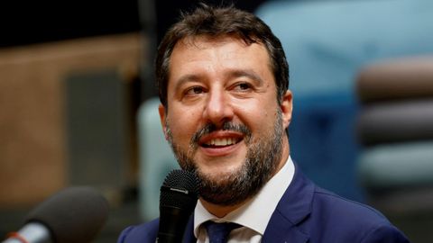 Matteo Salvini, lder de La Liga, partido al que pertenece el detenido