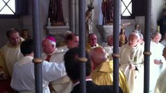 Toma posesi�n el abad de la Colegiata