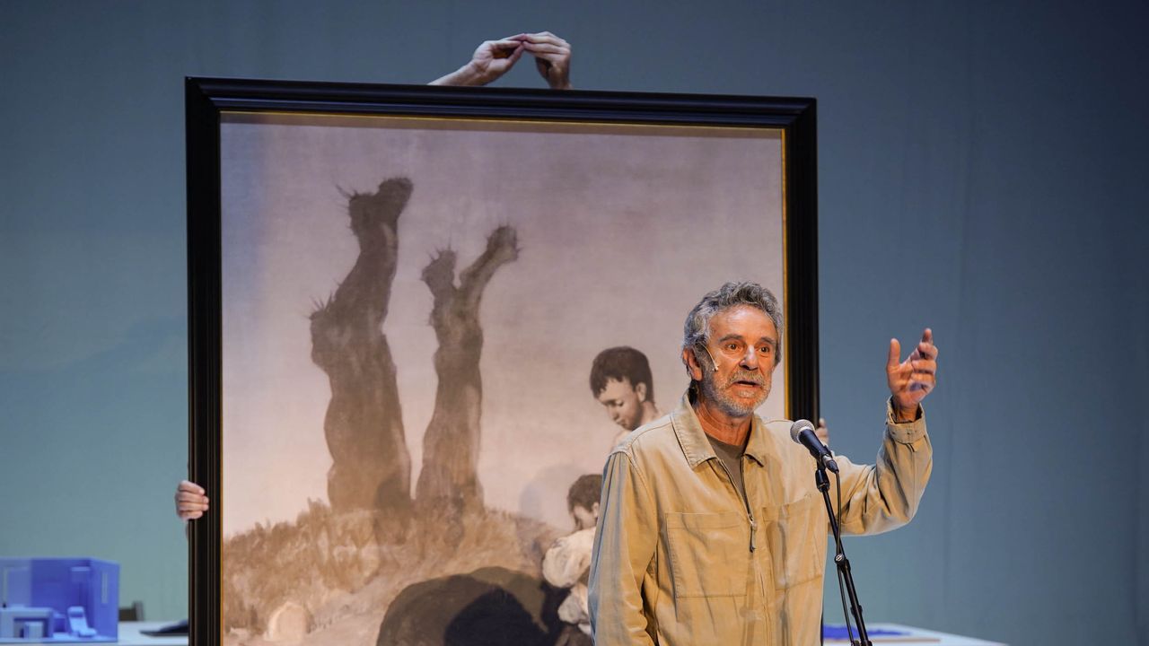 Ch&eacute;vere puso en escenar &laquo;Ictus (anatom&iacute;a de A derradeira leici&oacute;n de Castelao) , en la MIT de Ribadavia