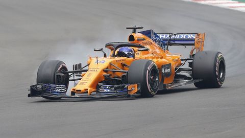Fernando Alonso en el Gran Premio de Mxico de Formula Uno
