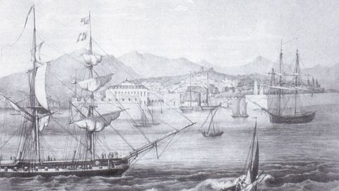 Ilustración de Ferrol en el siglo XVIII