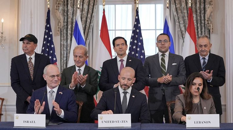Israel y el Líbano alcanzan un acuerdo marco de paz mediado por EE.UU.