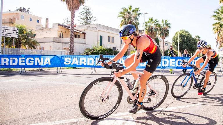 Sara Guerrero, cuarta en la prueba de la Copa del Mundo de triatlón en China