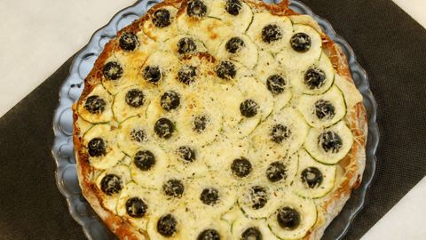Black olives are widely used in the kitchen to prepare dishes like this Galmesano Zucchini Cake with Cheese
