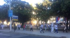 Marcha en el centro de A Corua por el asesinato de Diego Bello