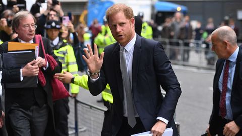 El príncipe Enrique llega al tribunal de Londres para su segunda comparecencia 