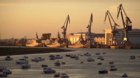 El astillero de San Fernando, en donde se fabrican los buques para Arabia Saudí
