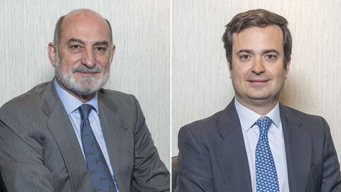 Los nuevos directores generales: Jos Mara Folache Gonzlez-Parrado, a la izquierda, y Santiago Bau Arrechea, a la derecha