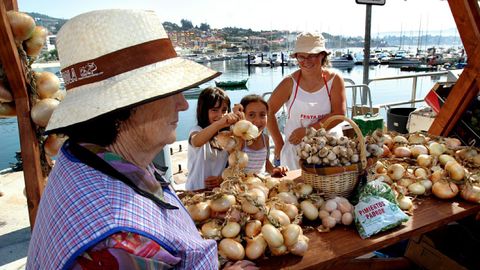 Feira da Cebola de Sanxenxo, en una imagen de archivo.