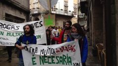 Manifestaci�n en Santiago en contra de la actual pol�tica de drogas
