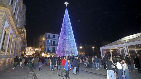 Encendido de las luces de Navidad en Pontevedra