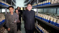 El lder norcoreano, Kim Jong-Un, durante una visita a una fbrica