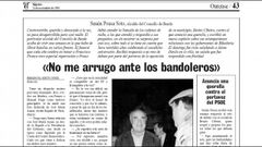 Detalle de una entrevista con el veteransimo alcalde de Beade, Senn Pousa, confeso admirador de Franco