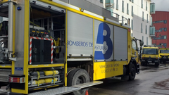 Imagen de archivo de un cami�n de bomberos del SEPA.Un cami�n de bomberos de Asturias