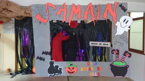 Os alumnos de Antas de Ulla celebraron o Saman aprendendo sobre o Camio de Santiago e o galego