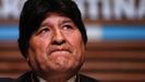 Evo Morales, durante una rueda de prensa en Buenos Aires el pasado febrero