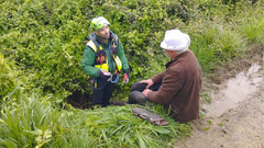 Localizado el hombre de 75 a�os que cay� a un agujero en Salinas