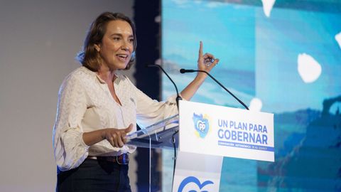 La secretaria general del PP, Cuca Gamarra, clausuró el sábado la convención itinerante en la que los populares presentaron su programa por todas las Canarias.