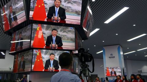 Discurso televisado de Xi Jinping, presidente de China.