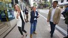 Luis Lpez, a la izquierda, y Marta Fernndez Tapias, a laderecha, los dos candidatos que entraron en las quinielas para la Diputacin.