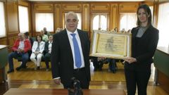 El monfortino Jos Luis Cachafeiro, antiguo responsable de Transportes del Ministerio de Fomento y directivo de Adif, recibi el premio en su primera edicin, celebrada en el 2014