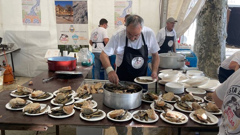 Ponte Caldelas exalta al símbolo gastronómico y del Verdugo con su Festa da Troita este fin de semana