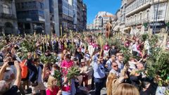 Semana Santa de Vigo, procesión de la borriquita. Domingo de Ramos