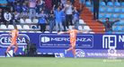 Ortuño celebra su gol ante la Ponferradina