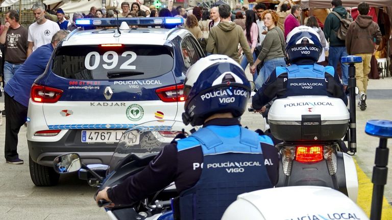 Las motos de la Policía Local de Vigo necesitan un carné que no se exige al opositar