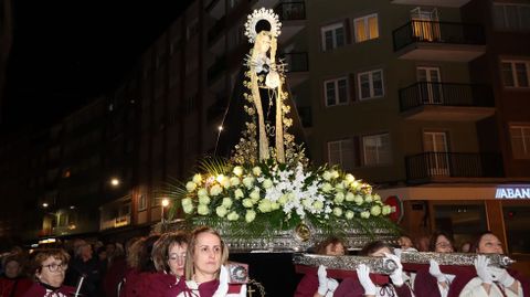 Procesión de la Virgen de los Dolores en Boiro