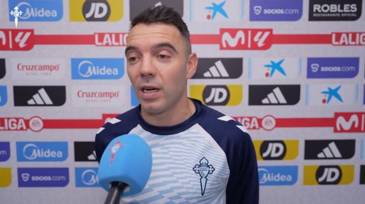Iago Aspas, tras el partido de este lunes entre Celta y Sevilla.