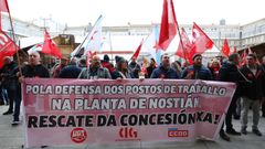 Protesta de los trabajadores de Albada